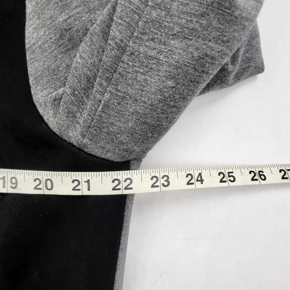 Zara Faux Suede Combined Bomber Jacket In Black/Gray Size XL - Picture 9 of 9